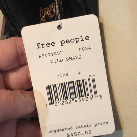 Free People Maxi Dress / Beaded Lace & Silk Edwardian Style Gown NWT - Size 2 - Picture 16 of 16